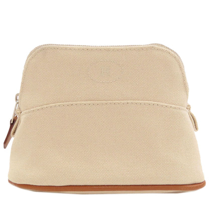 HERMES Bolide pouch mini mini Cosmetics Pouch Cotton canvas Ladies [Used]