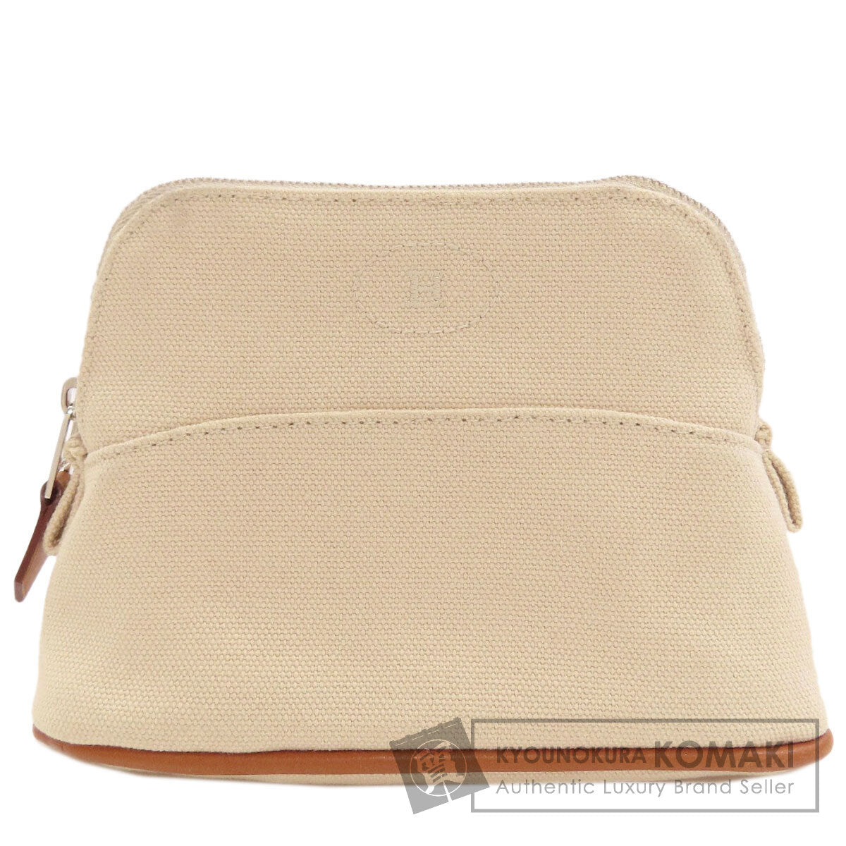 HERMES Bolide pouch mini mini Cosmetics Pouch Cotton canvas Ladies [Used]