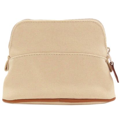 HERMES Bolide pouch mini mini Cosmetics Pouch Cotton canvas Ladies [Used]