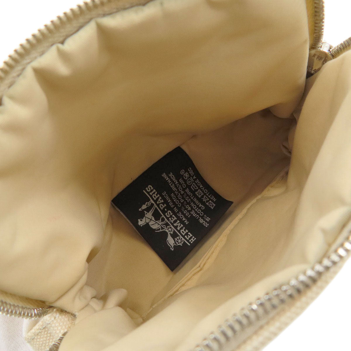 HERMES Bolide pouch mini mini Cosmetics Pouch Cotton canvas Ladies [Used]