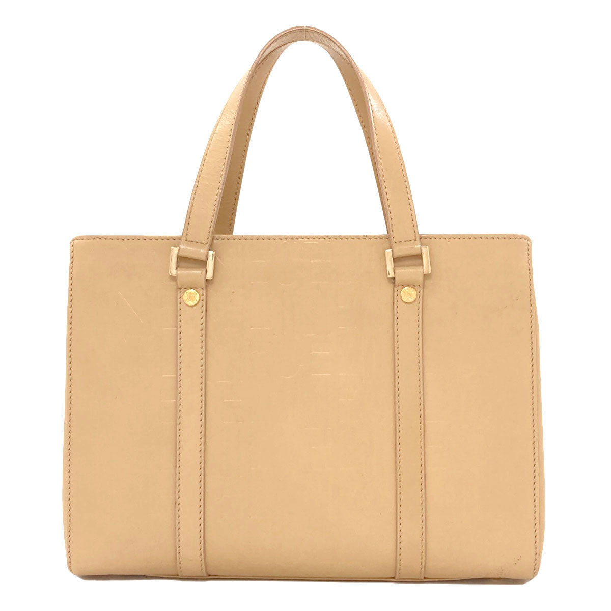 CELINE logo Handbag Leather Ladies [Used]