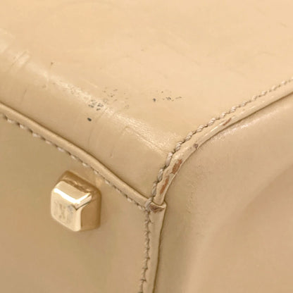 CELINE logo Handbag Leather Ladies [Used]