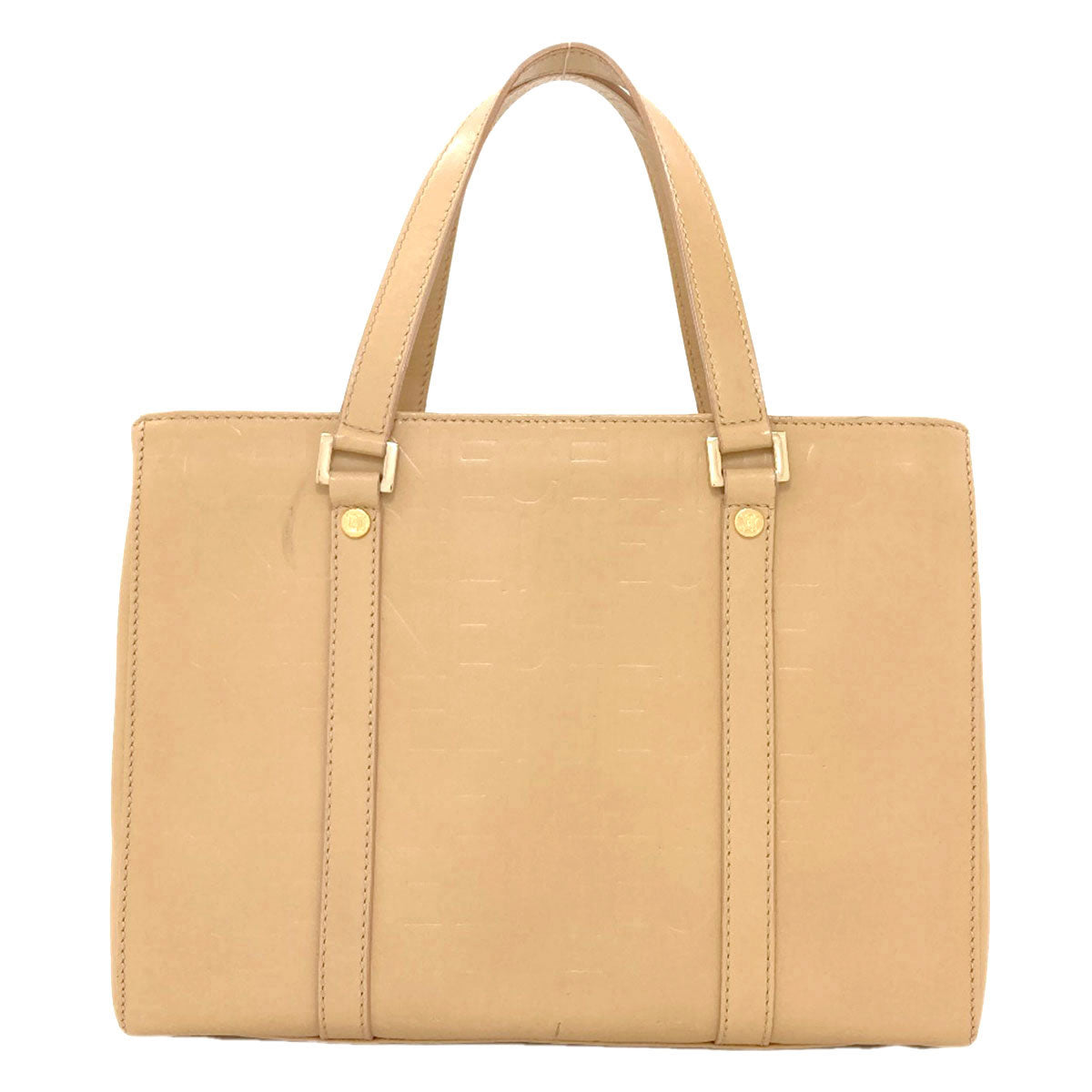 CELINE logo Handbag Leather Ladies [Used]