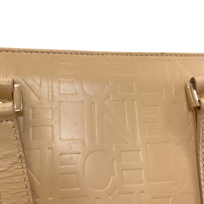 CELINE logo Handbag Leather Ladies [Used]