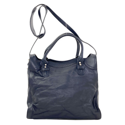 BALENCIAGA Riva City Paper 2WAY Handbag Calf Ladies [Used]