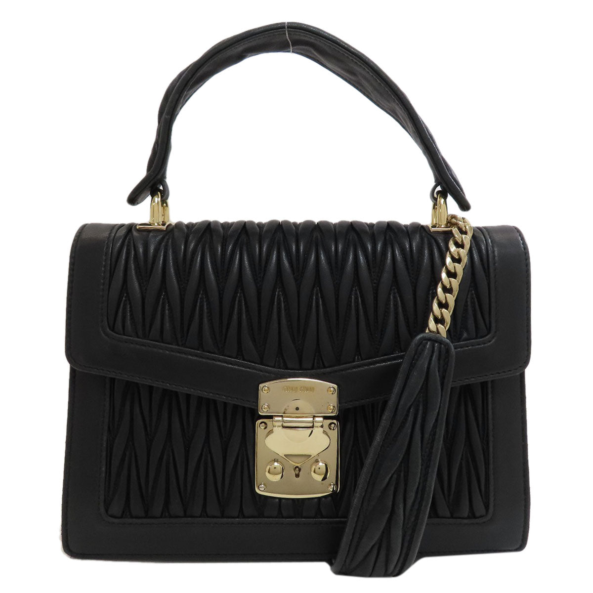 MIUMIU Materasse 2WAY Handbag Calf Ladies [Used]