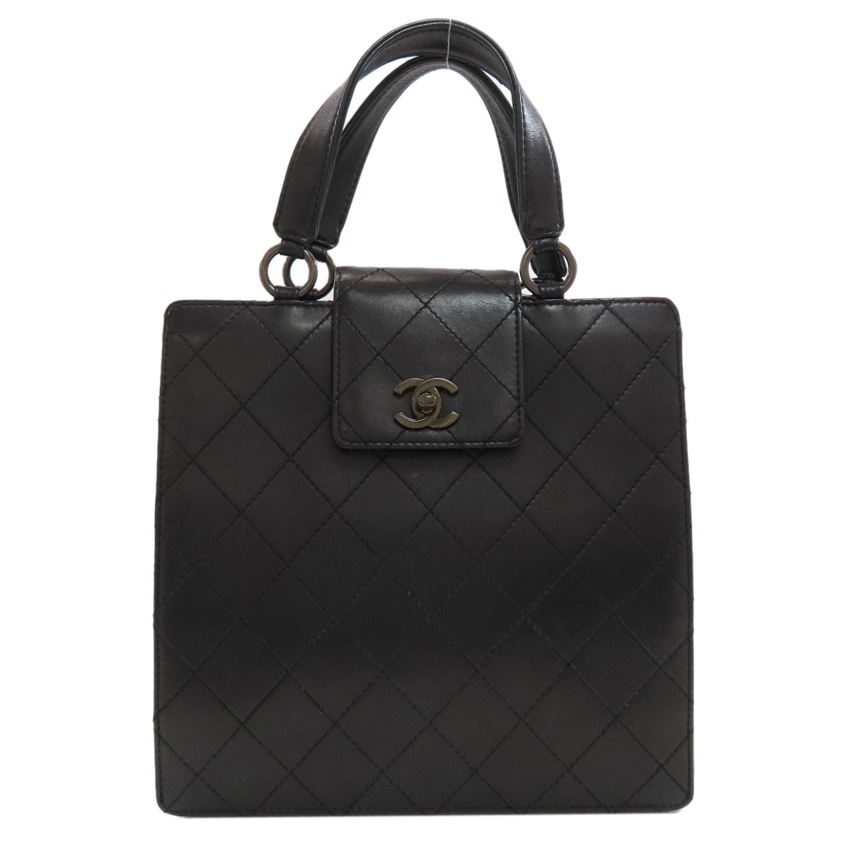 CHANEL Matelasse COCO Mark Handbag Calf Ladies [Used]