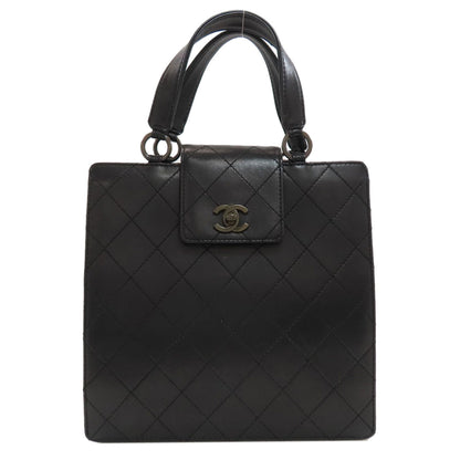 CHANEL Matelasse COCO Mark Handbag Calf Ladies [Used]