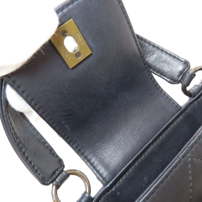 CHANEL Matelasse COCO Mark Handbag Calf Ladies [Used]