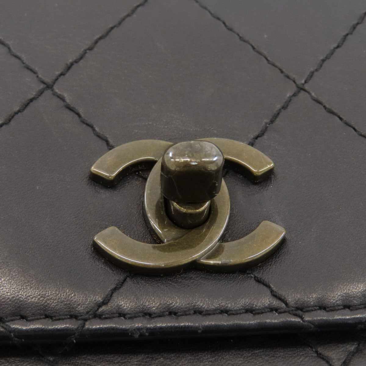 CHANEL Matelasse COCO Mark Handbag Calf Ladies [Used]