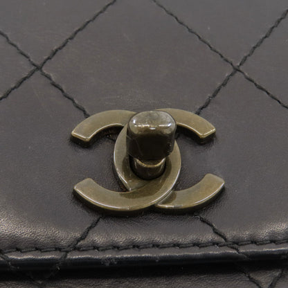 CHANEL Matelasse COCO Mark Handbag Calf Ladies [Used]