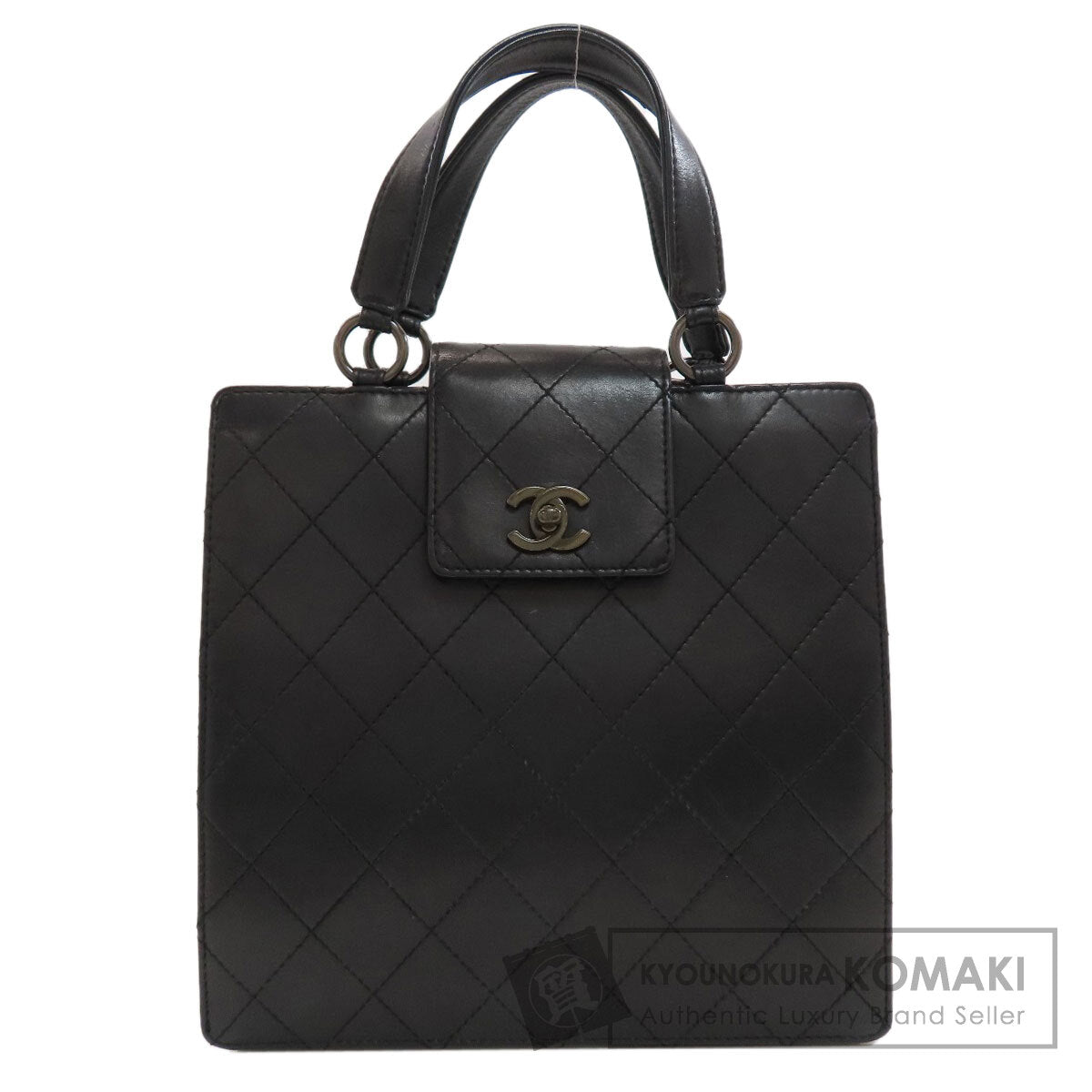 CHANEL Matelasse COCO Mark Handbag Calf Ladies [Used]