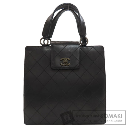 CHANEL Matelasse COCO Mark Handbag Calf Ladies [Used]