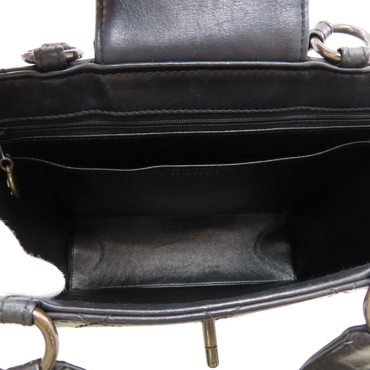CHANEL Matelasse COCO Mark Handbag Calf Ladies [Used]