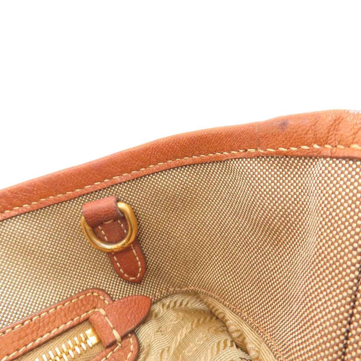 PRADA Fiocco 2WAY Handbag Canvas Ladies [Used]