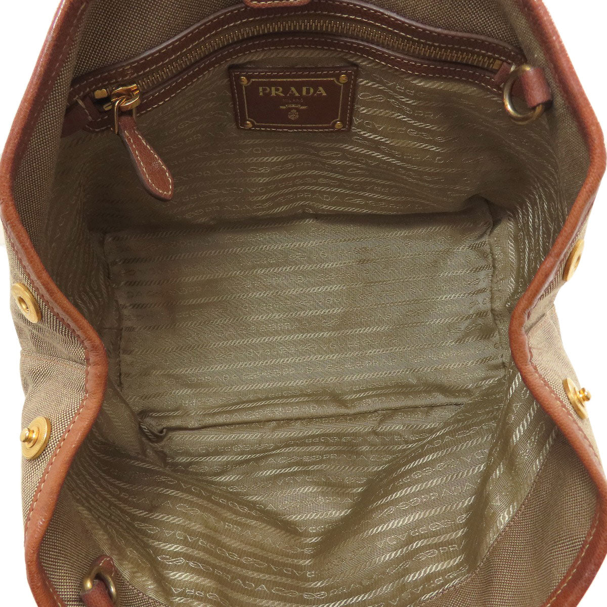 PRADA Fiocco 2WAY Handbag Canvas Ladies [Used]