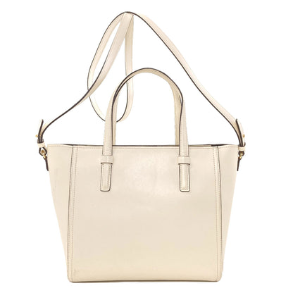 Salvatore Ferragamo Bonnie Lettering Punching 2WAY Handbag Calf Ladies [Used]