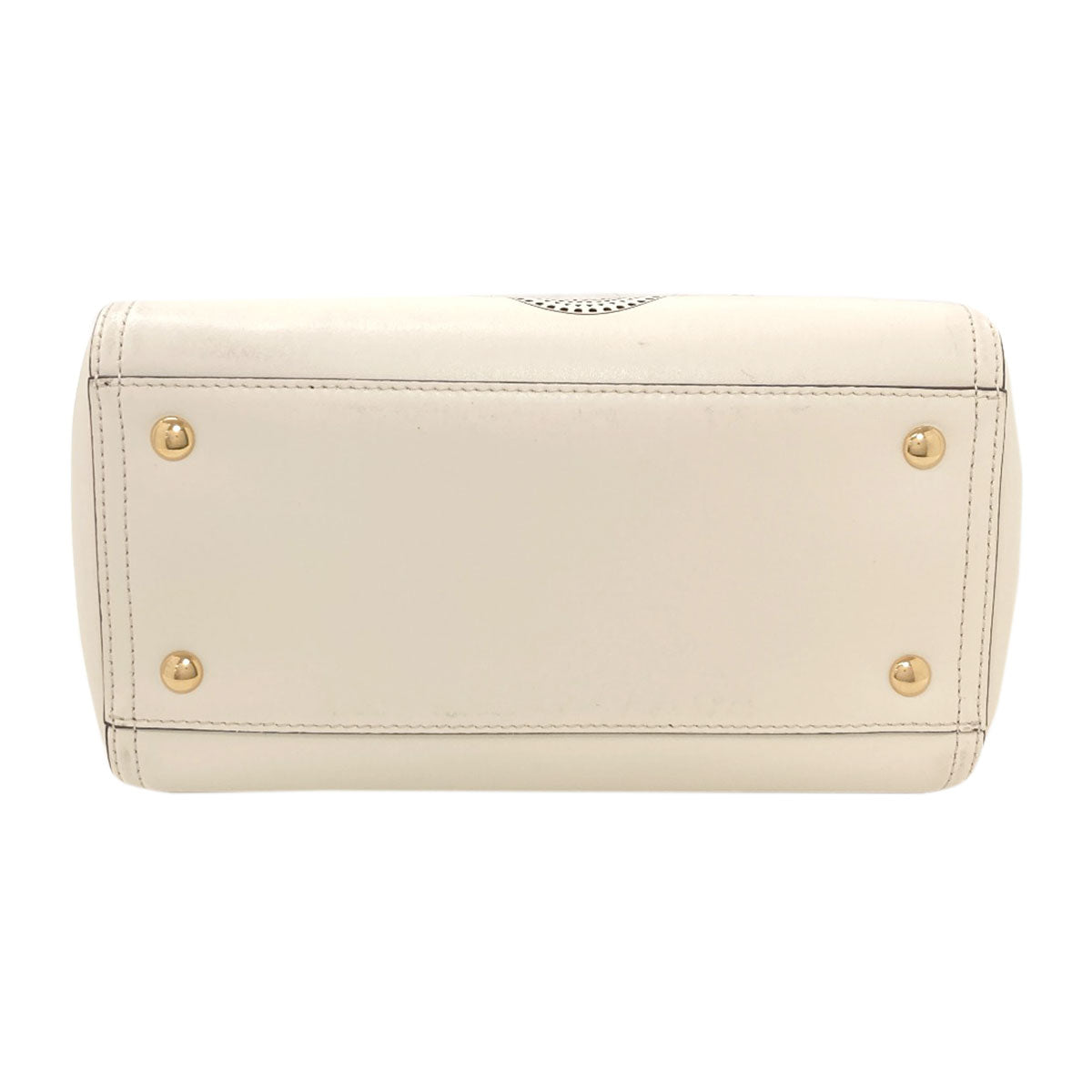 Salvatore Ferragamo Bonnie Lettering Punching 2WAY Handbag Calf Ladies [Used]