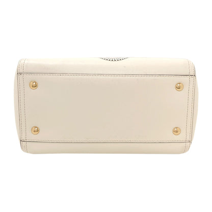 Salvatore Ferragamo Bonnie Lettering Punching 2WAY Handbag Calf Ladies [Used]