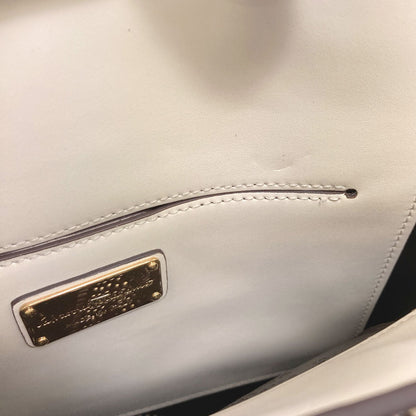 Salvatore Ferragamo Bonnie Lettering Punching 2WAY Handbag Calf Ladies [Used]