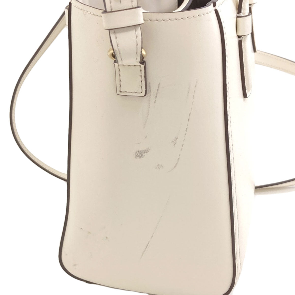 Salvatore Ferragamo Bonnie Lettering Punching 2WAY Handbag Calf Ladies [Used]