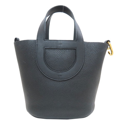 HERMES In the Loop 18 Gold Hardware Handbag Taurillon Clemence Ladies [Used]