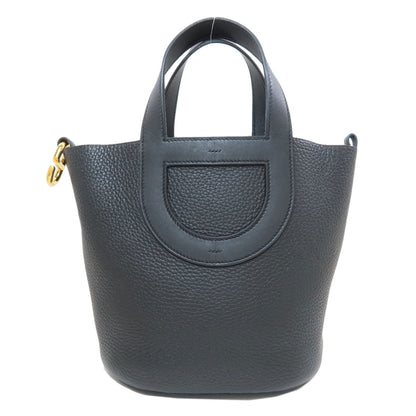 HERMES In the Loop 18 Gold Hardware Handbag Taurillon Clemence Ladies [Used]