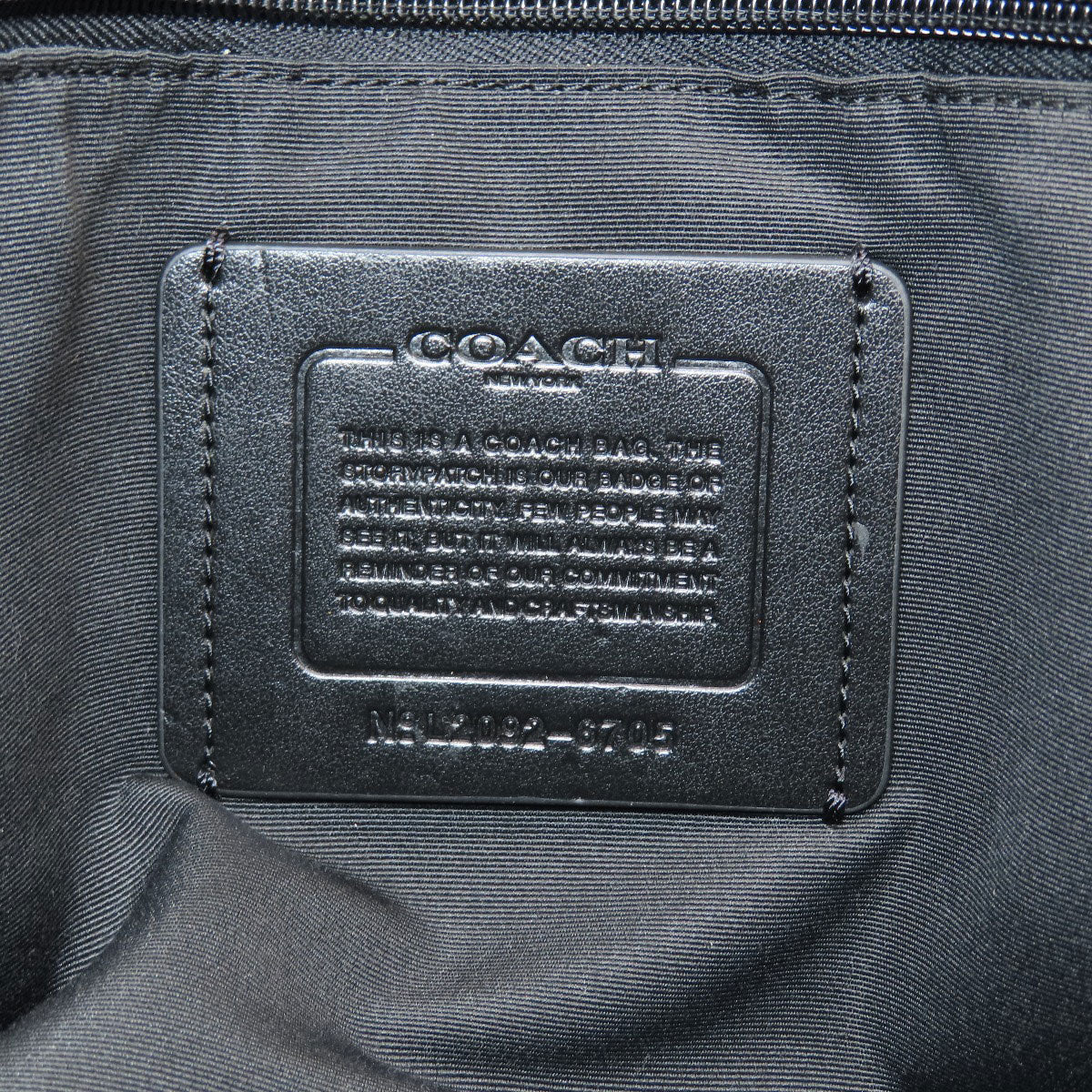 COACH 6705 2WAY Business bag Leather mens [Used]