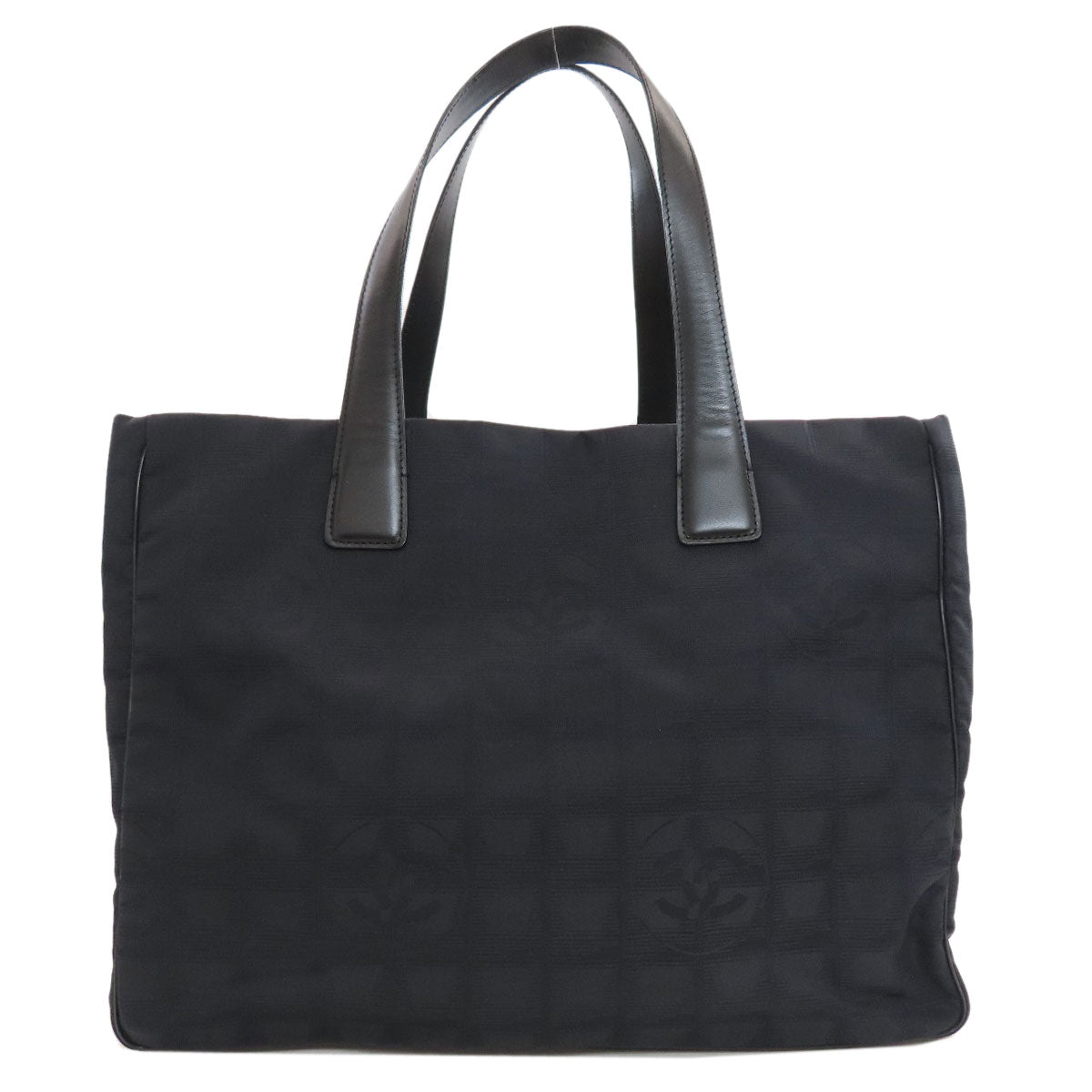 CHANEL New Travel Line MM GoldHardware Tote Bag Nylon jacquard Ladies [Used]