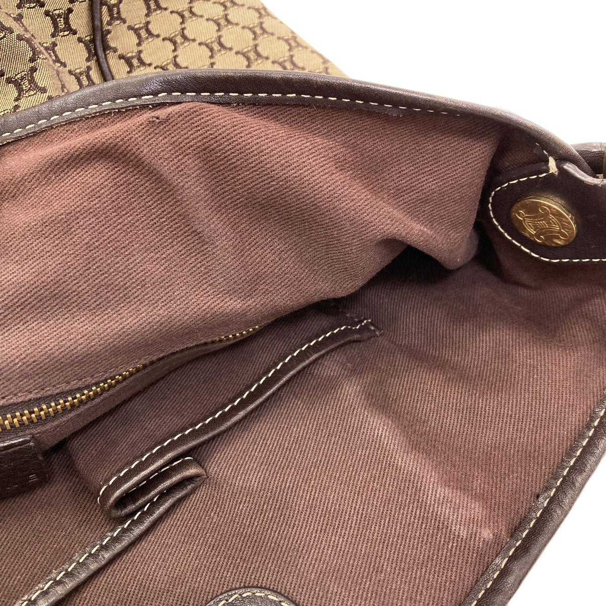 CELINE Macadam one belt Shoulder Bag Canvas Ladies [Used]