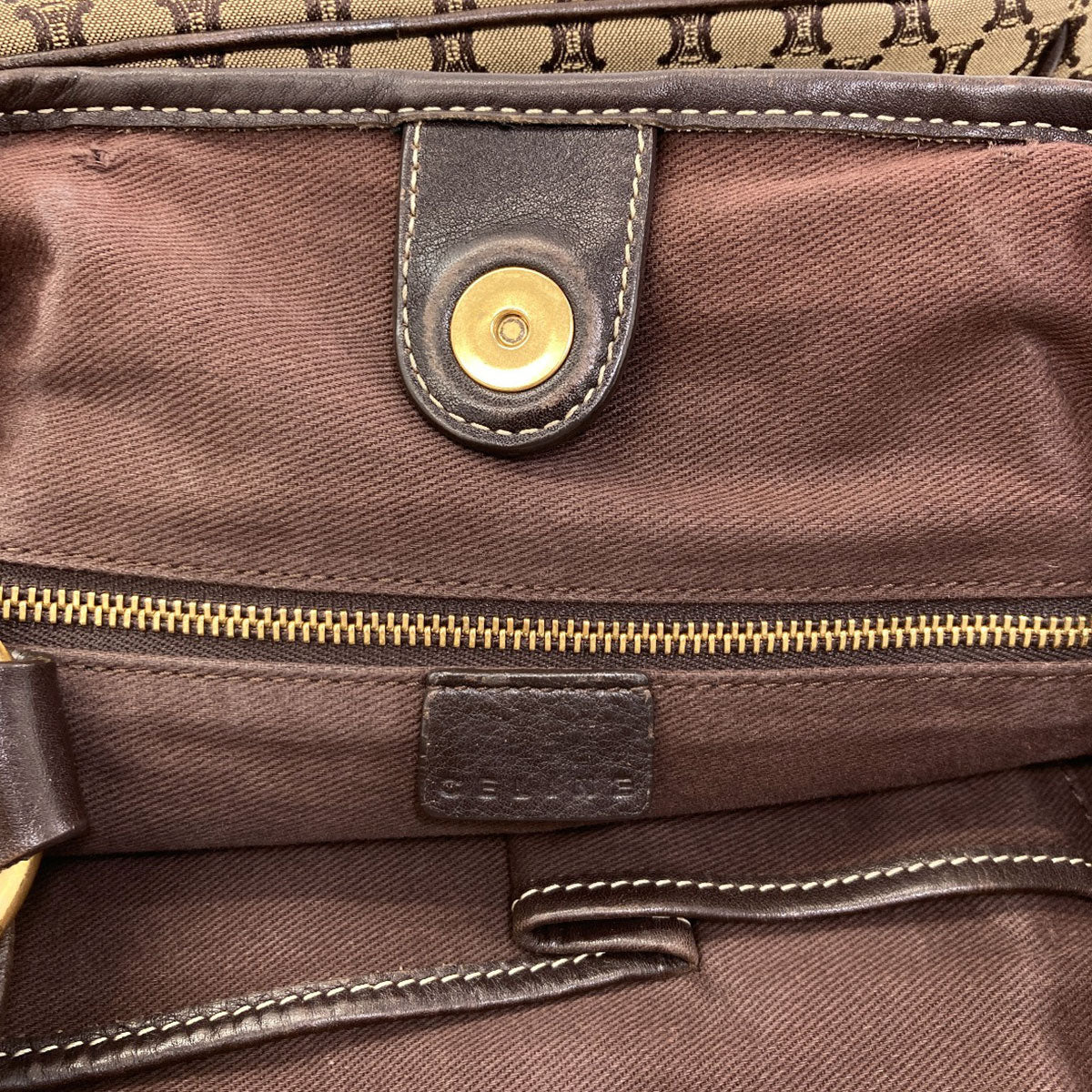 CELINE Macadam one belt Shoulder Bag Canvas Ladies [Used]