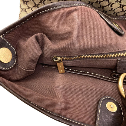 CELINE Macadam one belt Shoulder Bag Canvas Ladies [Used]