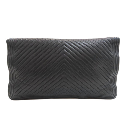 CHANEL Boy Chanel V-stitch SilverHardware Clutch bag Calf Ladies [Used]