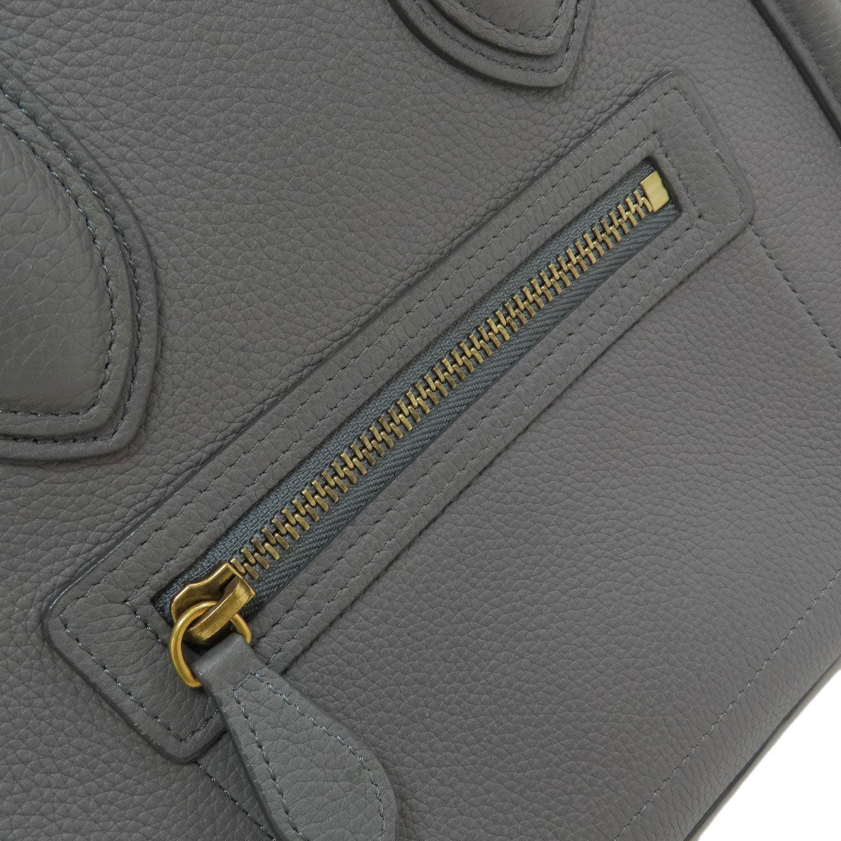 CELINE Luggage micro Handbag Calf Ladies [Used]