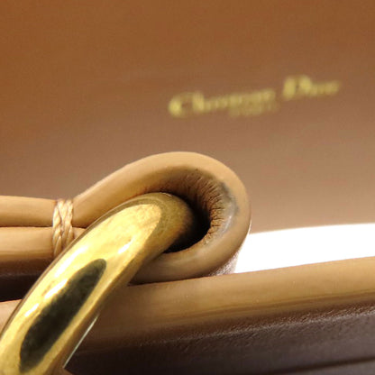 CHRISTIAN DIOR Maxi Double Gold Buckle belt Leather Ladies [Used]