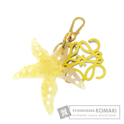 LOEWE Paula's Ibiza starfish anagram key ring Leather Ladies [Used]