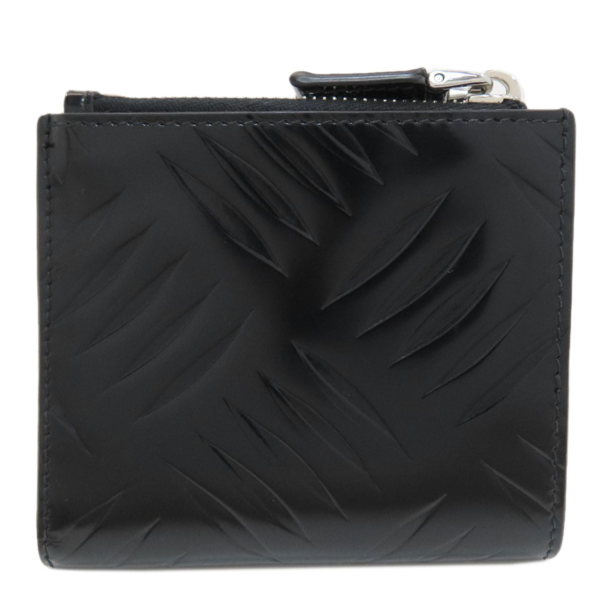 PRADA Embossing Bifold Wallet with Coin Pocket Leather Ladies [Used]