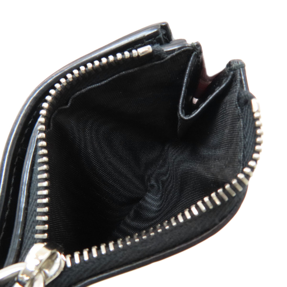 PRADA Embossing Bifold Wallet with Coin Pocket Leather Ladies [Used]