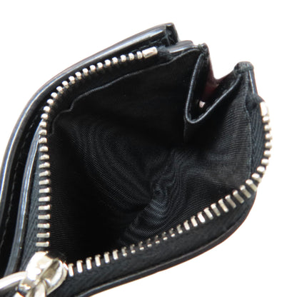 PRADA Embossing Bifold Wallet with Coin Pocket Leather Ladies [Used]