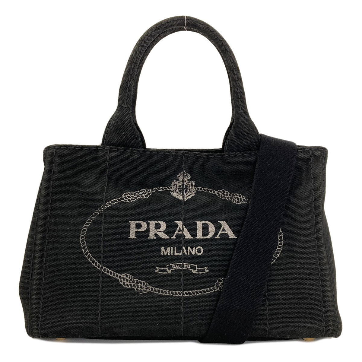 PRADA Canapa mini 2 WAY Handbag Canvas Ladies [Used]