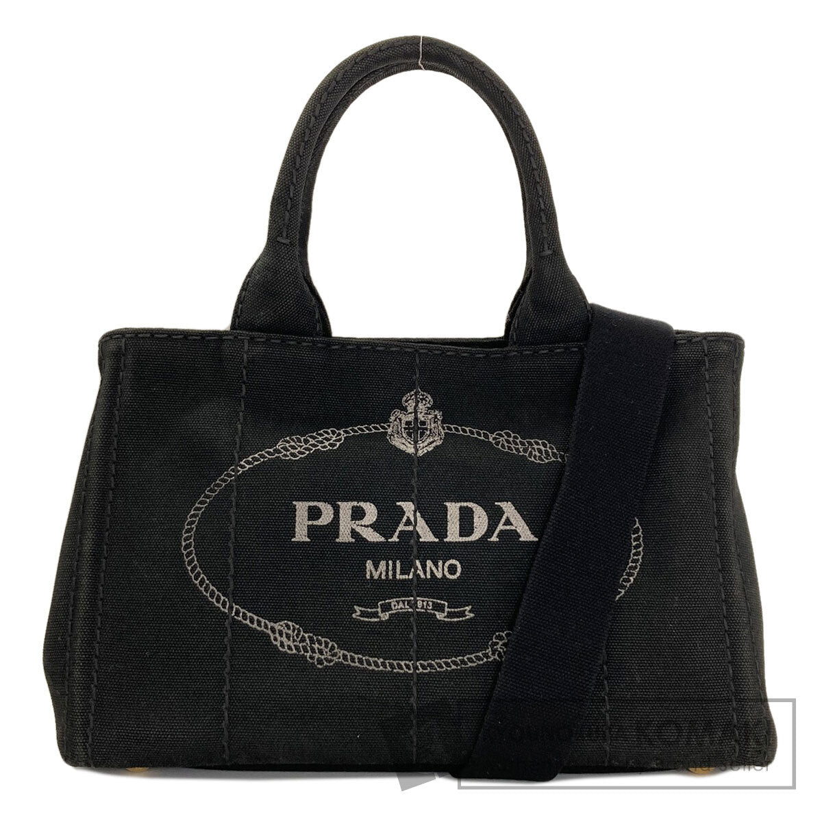 PRADA Canapa mini 2 WAY Handbag Canvas Ladies [Used]