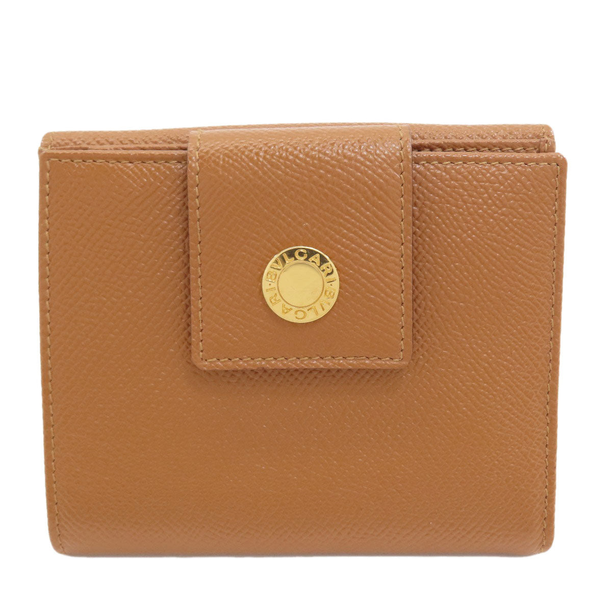 BVLGARI BVLGARI BVLGARI Bifold Wallet with Coin Pocket Leather Ladies [Used]