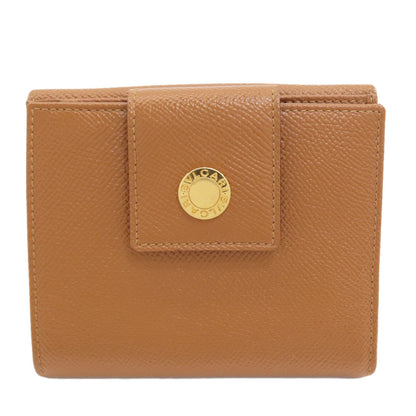 BVLGARI BVLGARI BVLGARI Bifold Wallet with Coin Pocket Leather Ladies [Used]