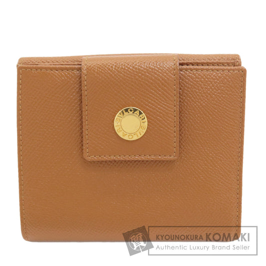 BVLGARI BVLGARI BVLGARI Bifold Wallet with Coin Pocket Leather Ladies [Used]