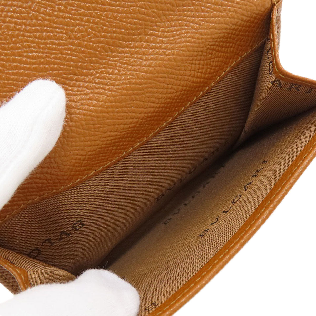 BVLGARI BVLGARI BVLGARI Bifold Wallet with Coin Pocket Leather Ladies [Used]