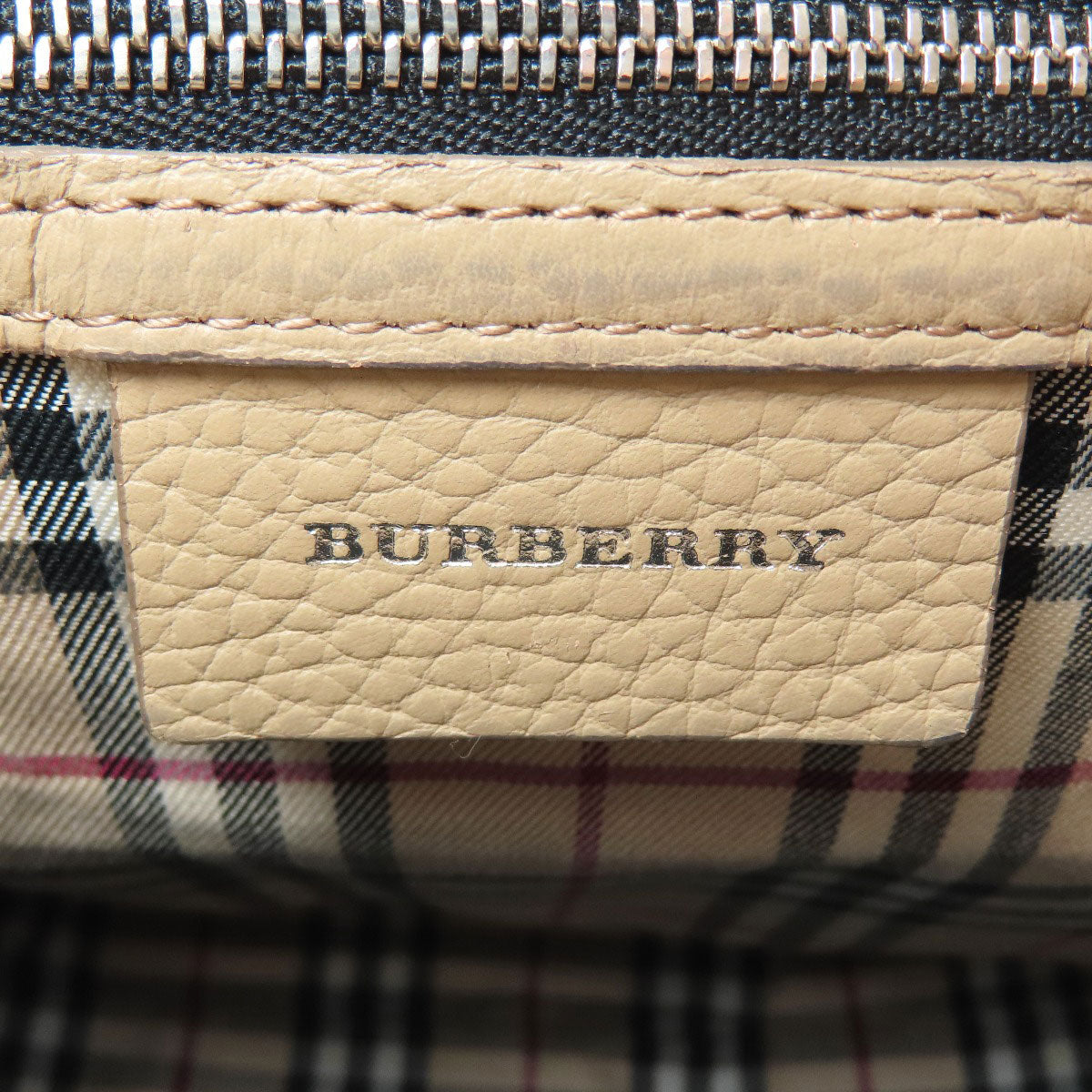 BURBERRY logo Shoulder Bag Leather Ladies [Used]