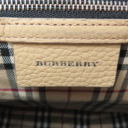 BURBERRY logo Shoulder Bag Leather Ladies [Used]