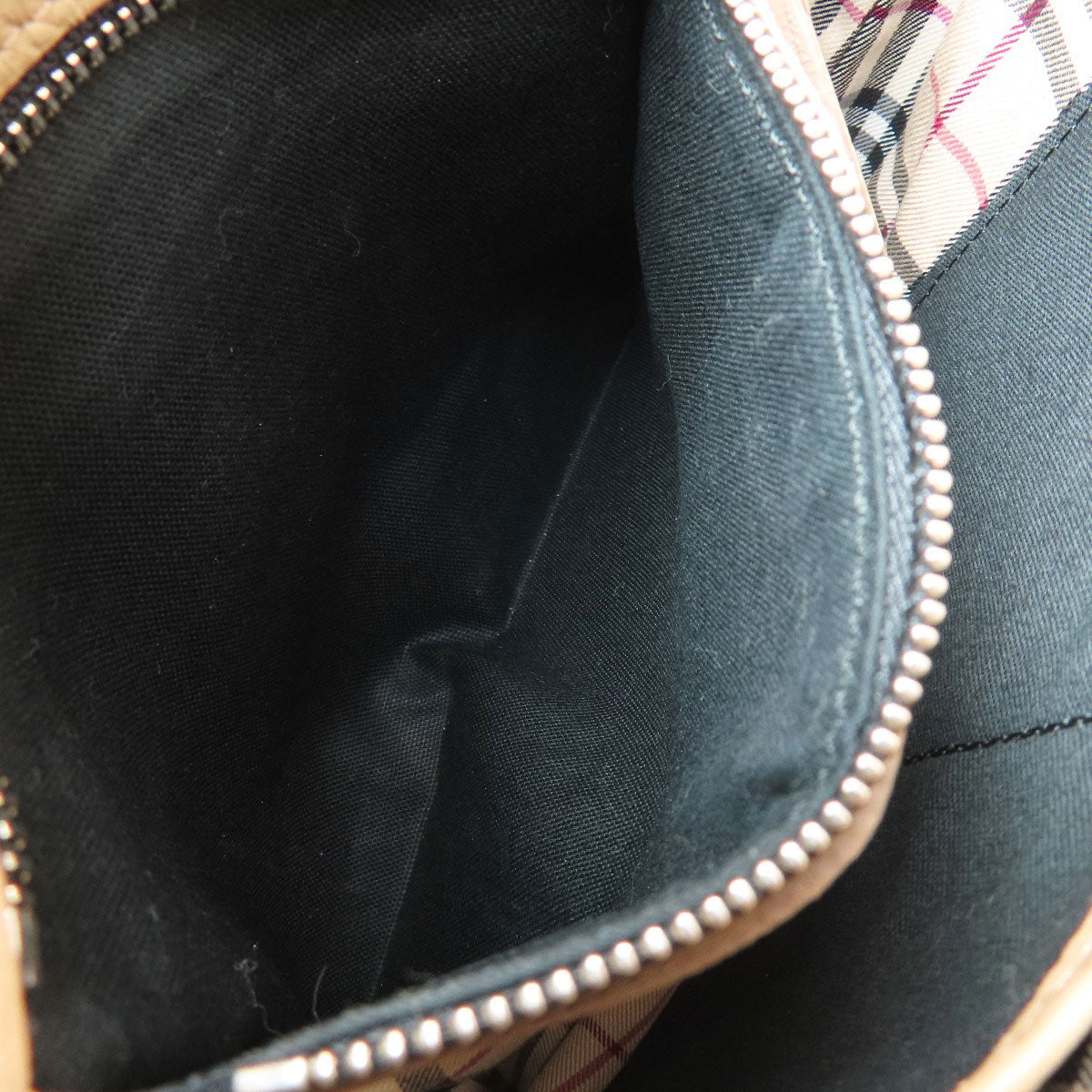 BURBERRY logo Shoulder Bag Leather Ladies [Used]