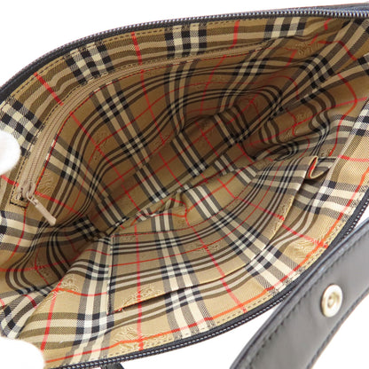 BURBERRY Burberry Check One Belt Shoulder Bag Leather Ladies [Used]