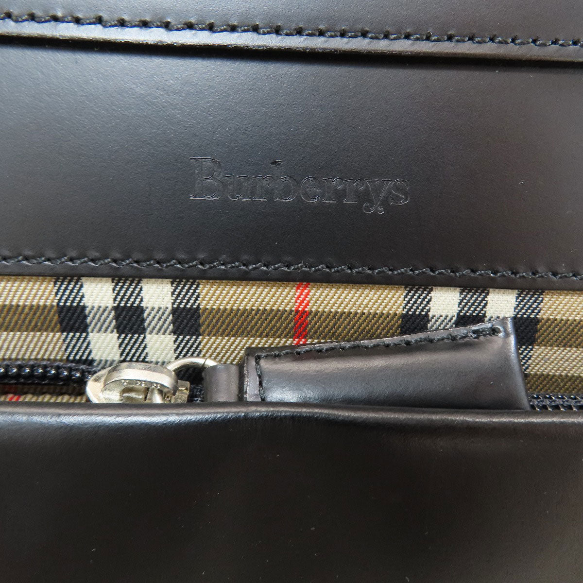 BURBERRY Burberry Check One Belt Shoulder Bag Leather Ladies [Used]